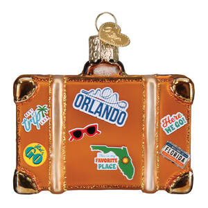 Old World Christmas Orlando Suitcase - No Box Nb3635