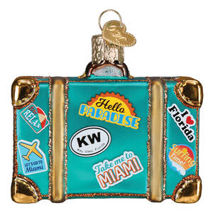 Old World Christmas Miami Suitcase - No Box Nb3634
