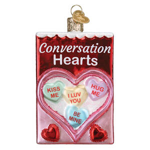 Old World Christmas Conversation Hearts Candy - No Box Nb3626