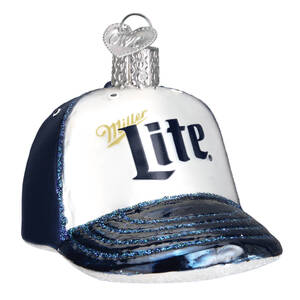 Old World Christmas Miller Lite Baseball Cap - No Box Nb3426