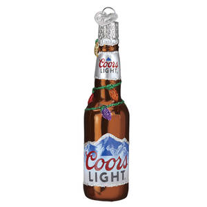 Old World Christmas Holiday Coors Light Bottle - No Box Nb3423