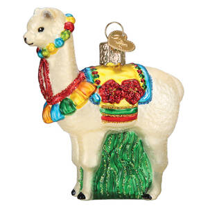Old World Christmas Festive Alpaca - No Box Nb3414