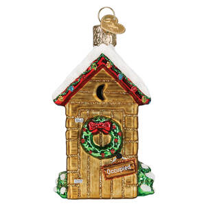Old World Christmas Holiday Outhouse - No Box Nb3401