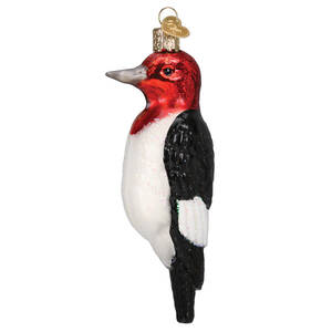 Old World Christmas Red-Headed Woodpecker - No Box Nb3399