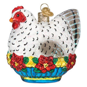 Old World Christmas French Hen - No Box Nb3387