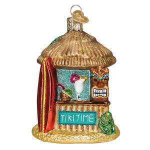 Old World Christmas Tiki Hut - No Box Nb3381