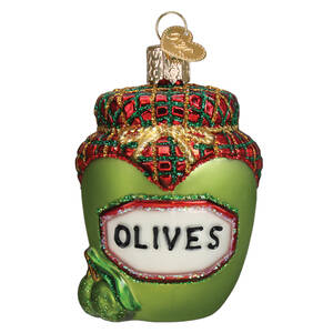 Old World Christmas Jar Of Olives - No Box Nb3379
