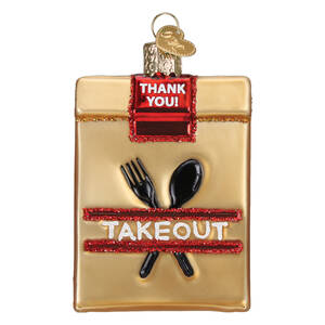 Old World Christmas Takeout Bag - No Box Nb3360