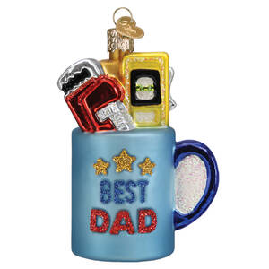 Old World Christmas Best Dad Mug - No Box Nb3349