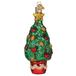 Old World Christmas Cardinal Christmas Tree - No Box Nb3312