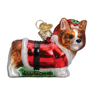 Old World Christmas Holly Hat Corgi Puppy - No Box Nb3276