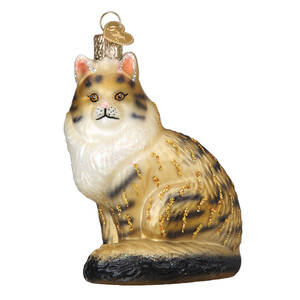 Old World Christmas Maine Coon Cat - No Box Nb3251