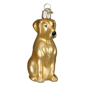 Old World Christmas Labrador Retriever-Yellow - No Box