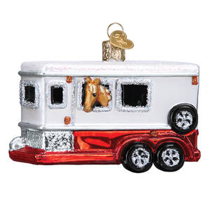 Old World Christmas Horse Trailer - No Box Nb3246