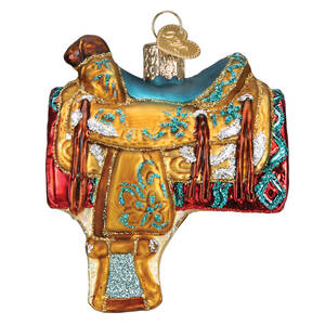 Old World Christmas Western Saddle - No Box Nb3223