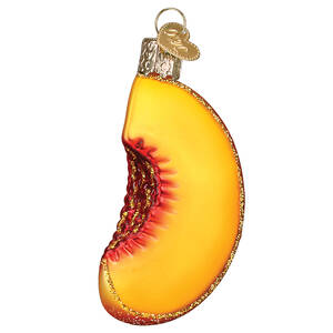 Old World Christmas Peach Slice - No Box Nb3204