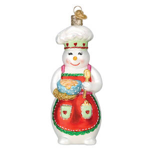 Old World Christmas Snow Woman Chef - No Box Nb3197
