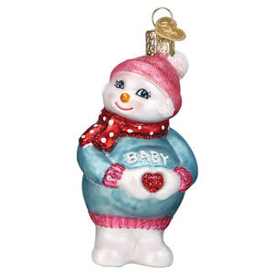 Old World Christmas Expectant Snowlady - No Box Nb3196