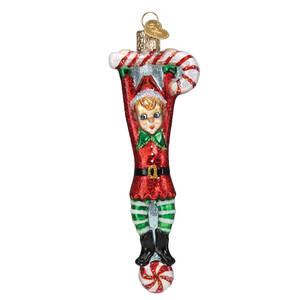 Old World Christmas Playful Elf - No Box Nb3195