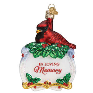 Old World Christmas Memorial Cardinal - No Box Nb3185