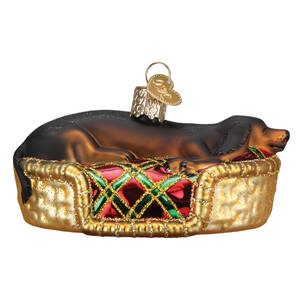 Old World Christmas Sleepy Dachshund - No Box Nb3175