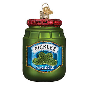 Old World Christmas Jar Of Pickles - No Box Nb3155