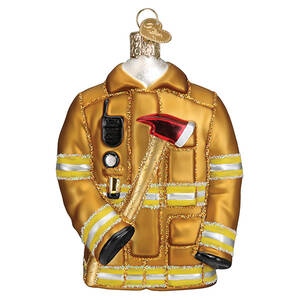Old World Christmas Firefighter's Coat - No Box Nb3154