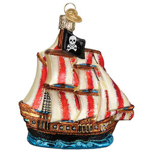 Old World Christmas Pirate Ship - No Box Nb3127