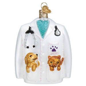 Old World Christmas Veterinarian's Coat - No Box Nb3110