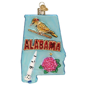 Old World Christmas State Of Alabama - No Box Nb3104