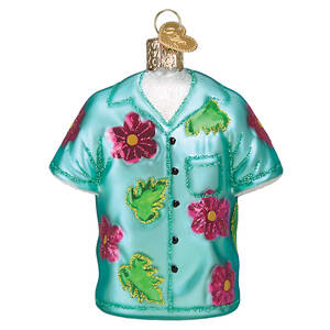Old World Christmas Hawaiian Shirt - No Box Nb3095
