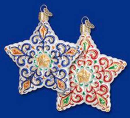 Celestial Cloissone Star-Red - No Box