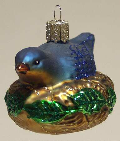 Birds-Hanging Bluebird In Nest - No Box