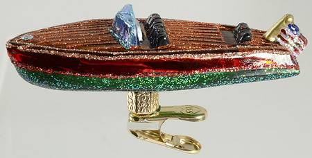 Old World Christmas Christmas Craft Boat - No Box Nb2315