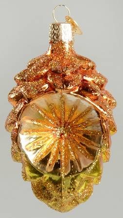 Old World Christmas Cone Reflector -Gold - No Box Nb2308