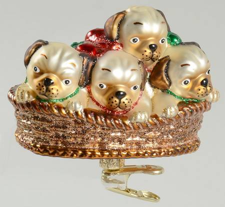Old World Christmas Pile Of Puggles - No Box Nb2213