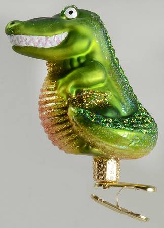 Old World Christmas Happy Gator - No Box Nb2212