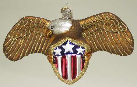 Birds-Hanging Eagle With Shield - No Box
