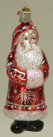 Santa and Mrs Claus Glistening Candy Mold Santa - No Box