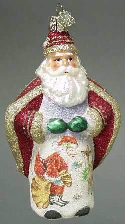Santa and Mrs Claus Glistening Santa Dear - No Box