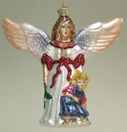 Angels Guardian Angel With Girl - No Box