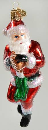 Old World Christmas Quarterback Santa - No Box Nb2322