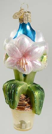 Old World Christmas Amaryllis - Pink - No Box Nb2281