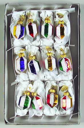 Traditional Shapes Gems-Multicolored - Set Of 12 - Boxed