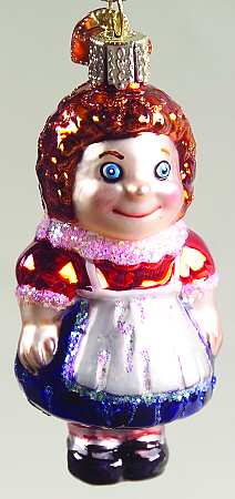 Old World Christmas Miniature Dolly-Blue - No Box