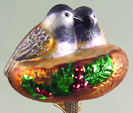 Birds - Clip-On Chickadees In Nest - No Box