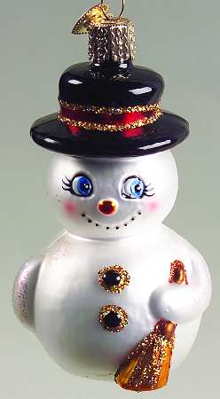 Snowmen Cute Snowman-Black Hat - No Box 89a