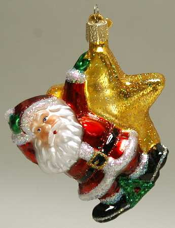 Santa and Mrs Claus Swinging On A Star - No Box