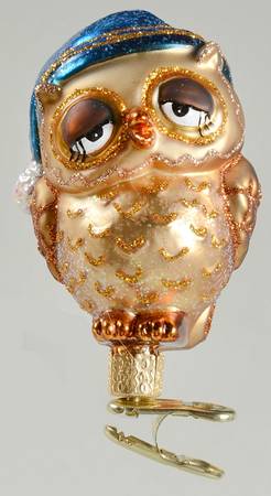 Birds - Clip-On Sleepy Owl - No Box
