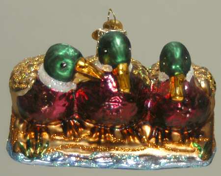 Birds-Hanging Ducks In A Row - No Box